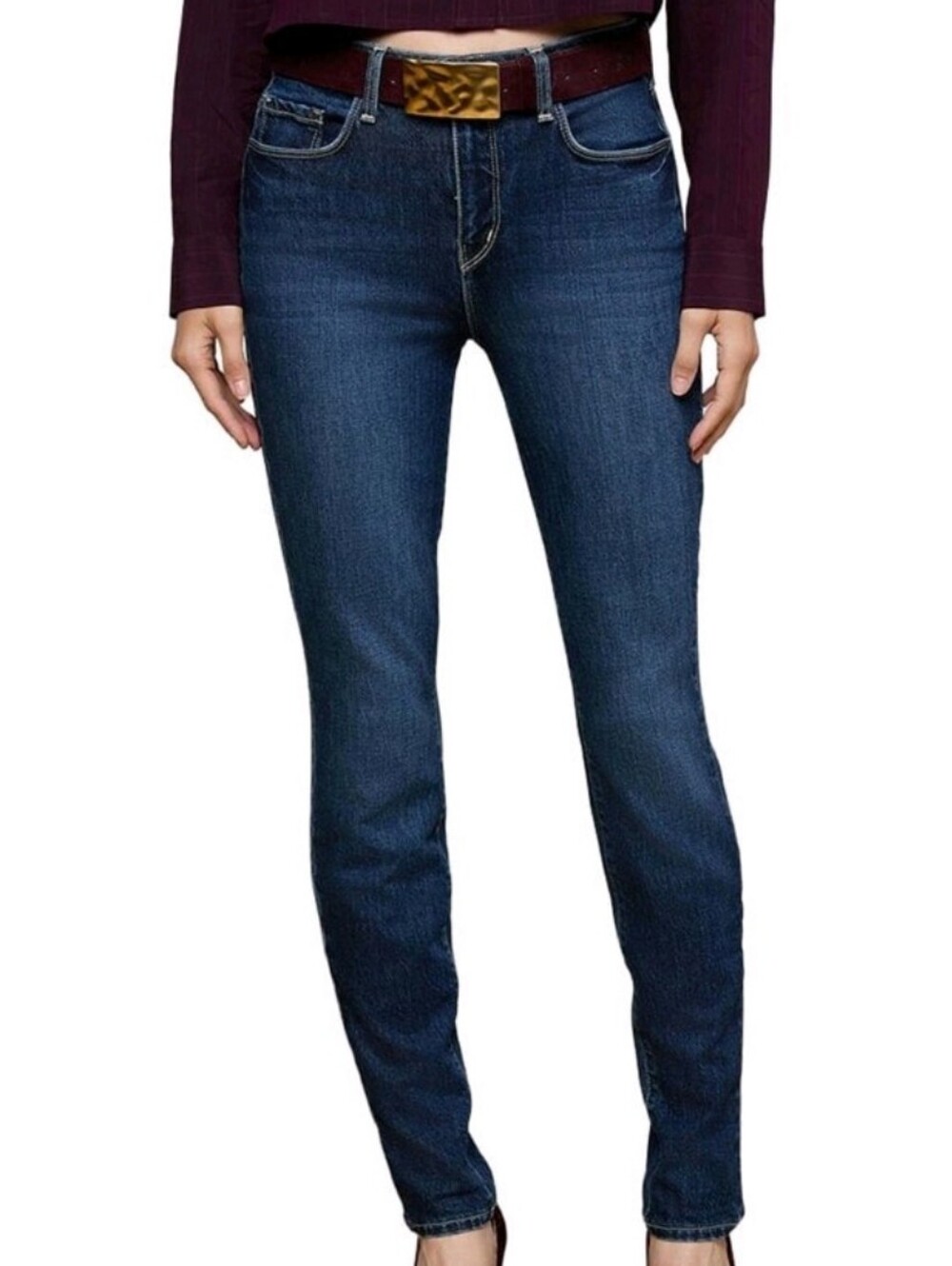 L'Agence Marguerite high-rise skinny jeans, Kodiak wash